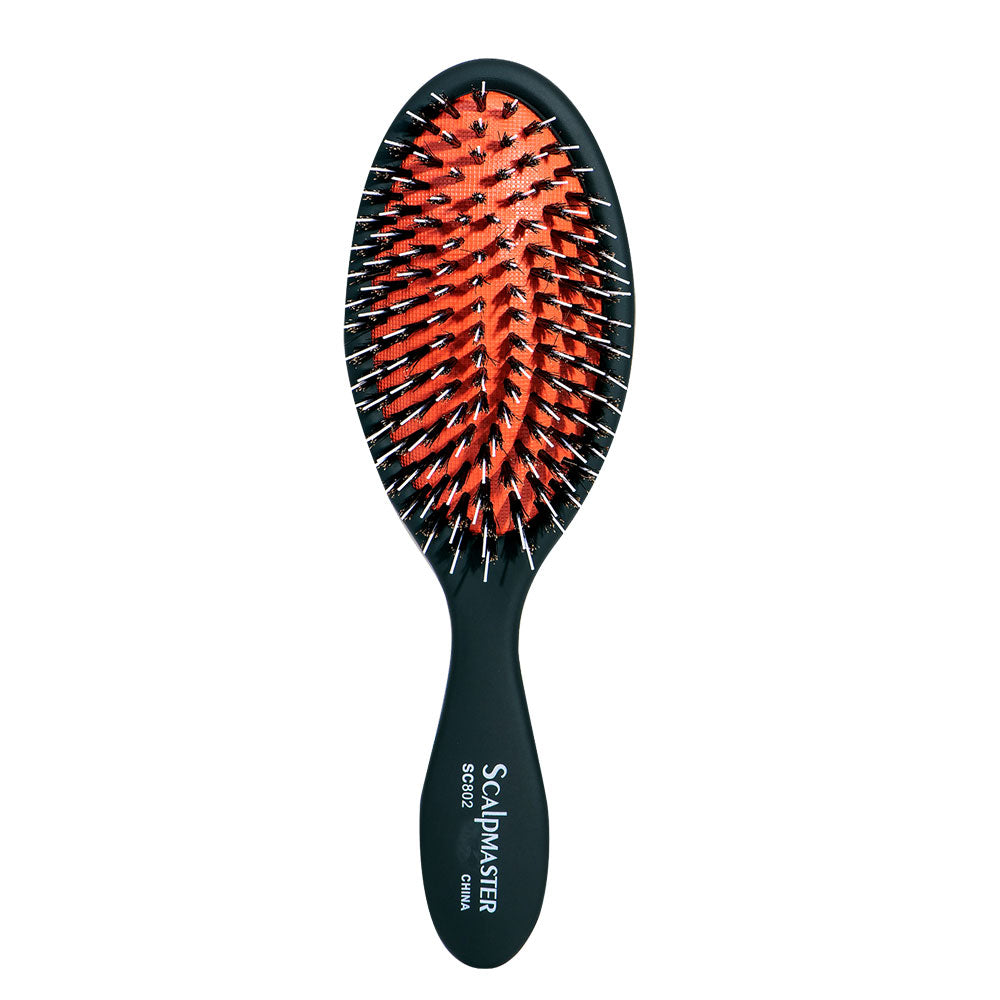 Scalpmaster Ionic Porcupine Boar Bristle Cushion Paddle Hair Brush